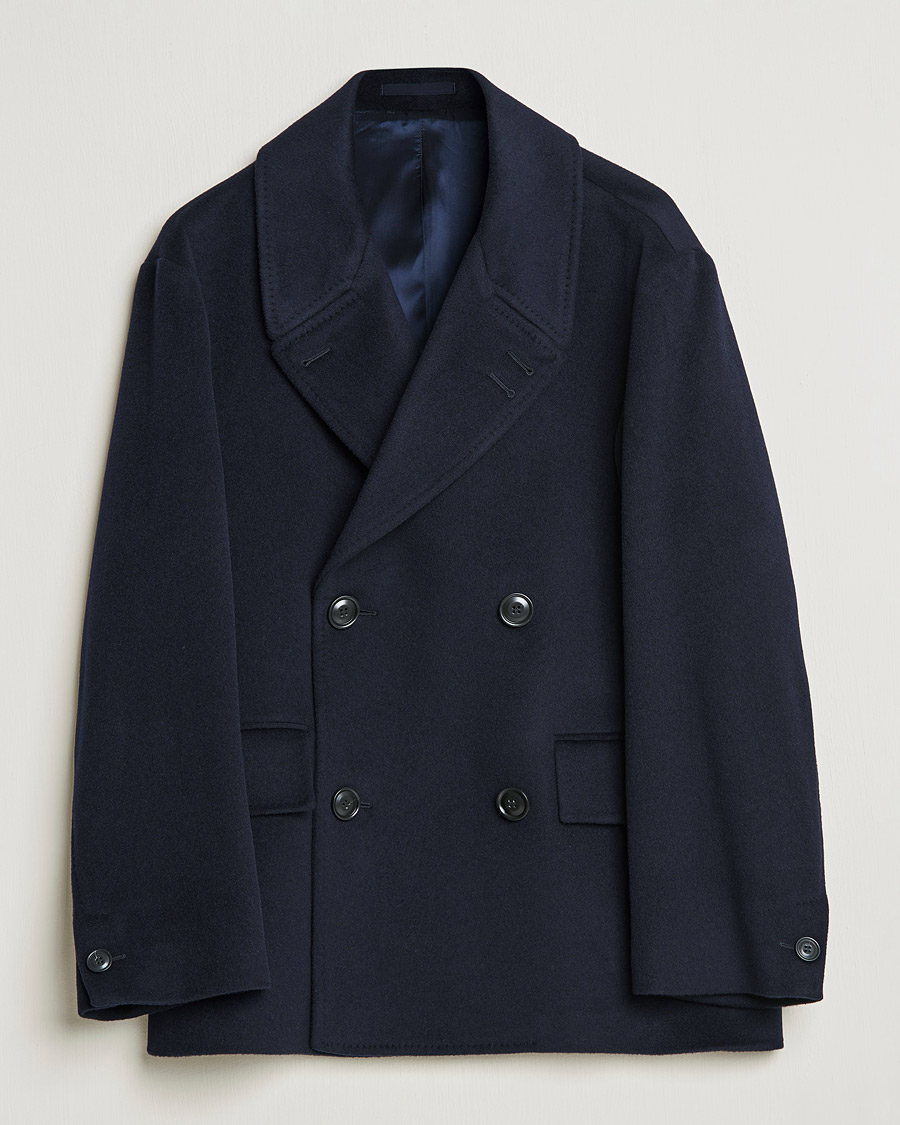 Hombres | Abrigos y chaquetas | Tiger of Sweden | Eerik Wool Peacoat Light Ink