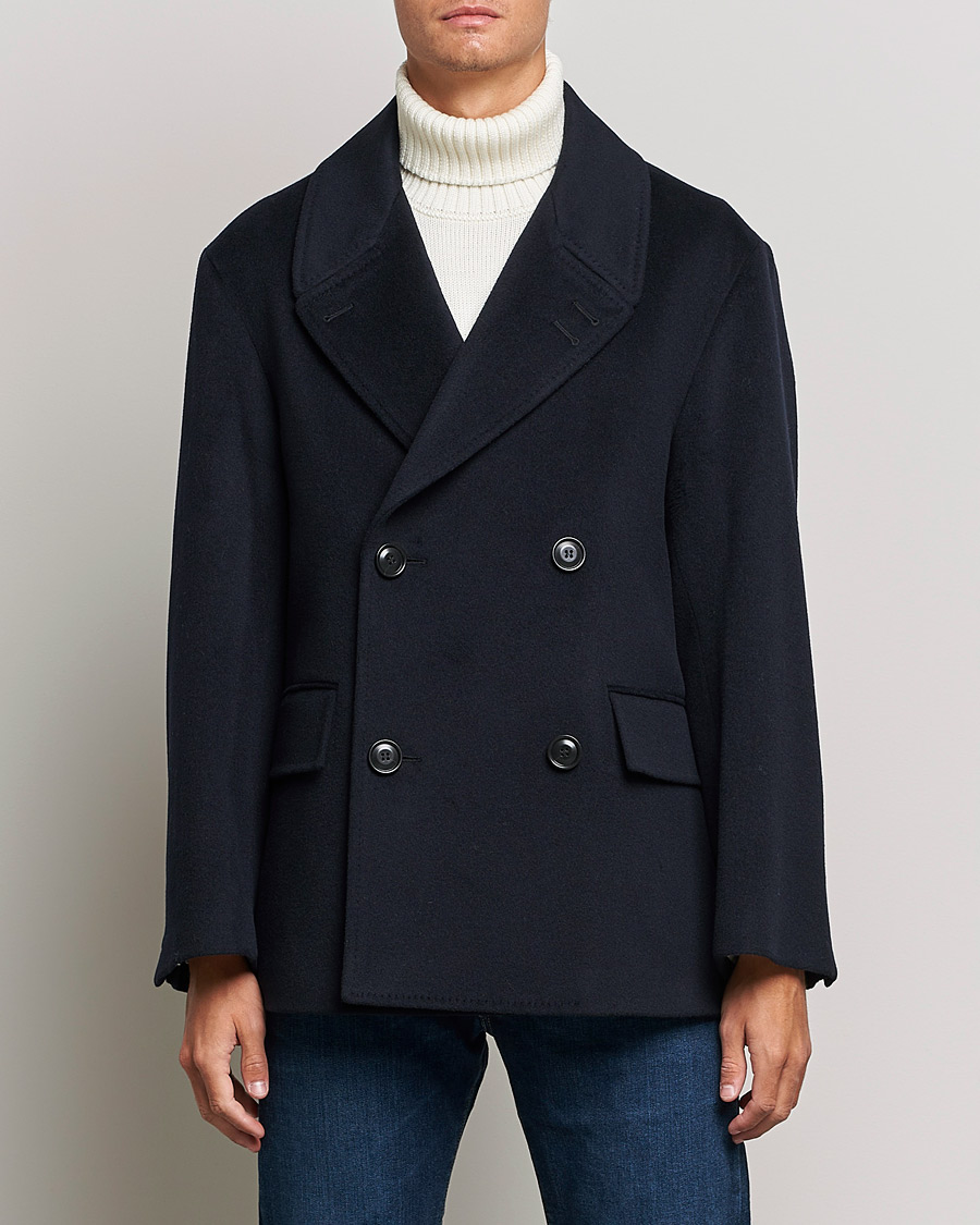 Hombres | Abrigos y chaquetas | Tiger of Sweden | Eerik Wool Peacoat Light Ink