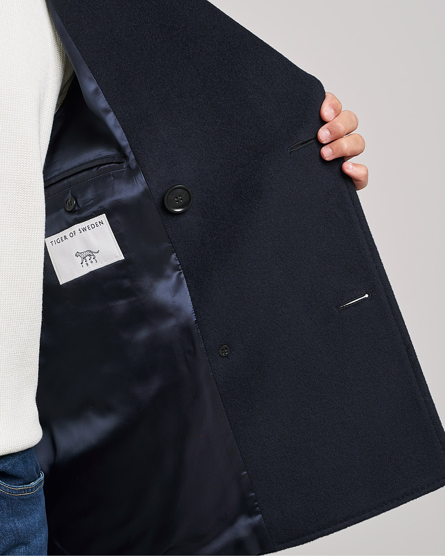 Hombres | Abrigos y chaquetas | Tiger of Sweden | Eerik Wool Peacoat Light Ink