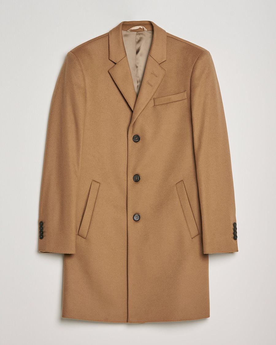 Hombres | Abrigos y chaquetas | Tiger of Sweden | Cempsey Wool Cashmere Coat Dark Honey