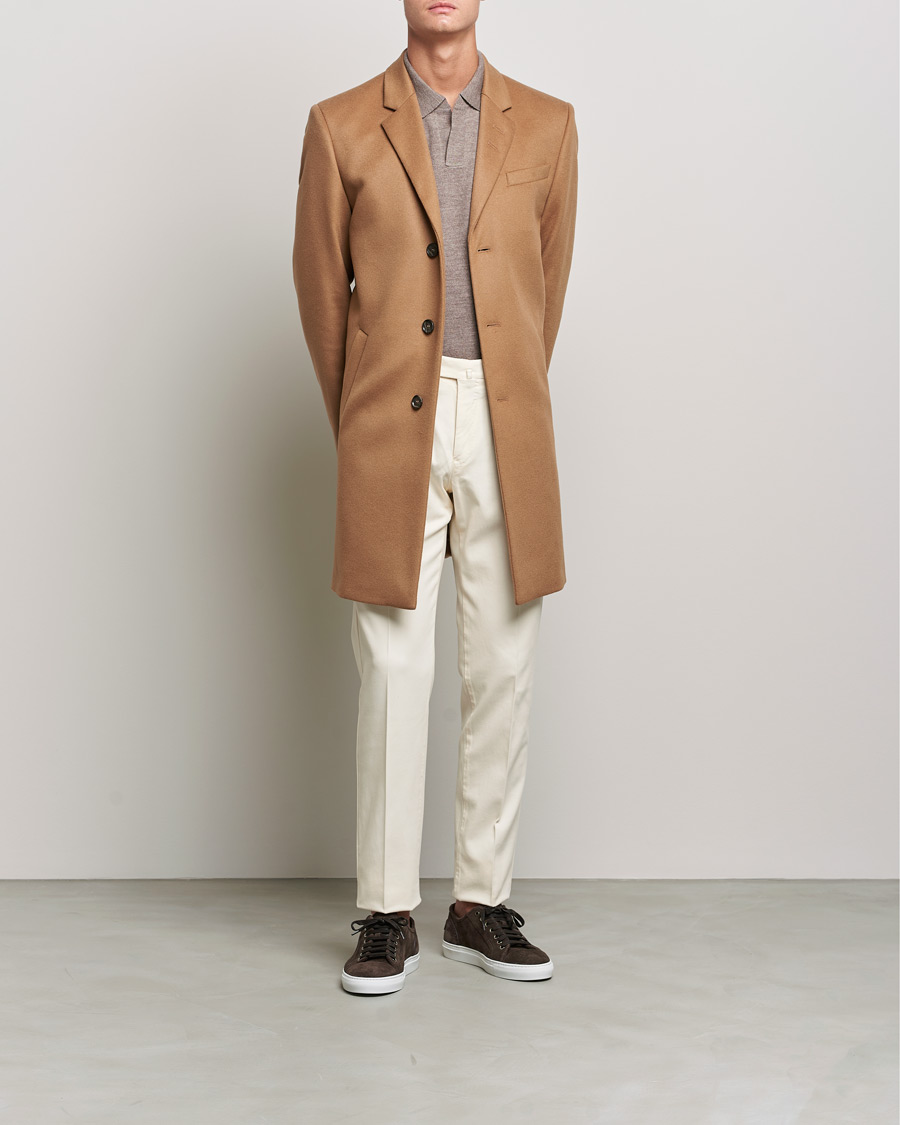 Hombres | Abrigos y chaquetas | Tiger of Sweden | Cempsey Wool Cashmere Coat Dark Honey
