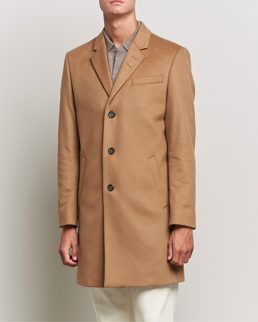 Hombres | Abrigos y chaquetas | Tiger of Sweden | Cempsey Wool Cashmere Coat Dark Honey