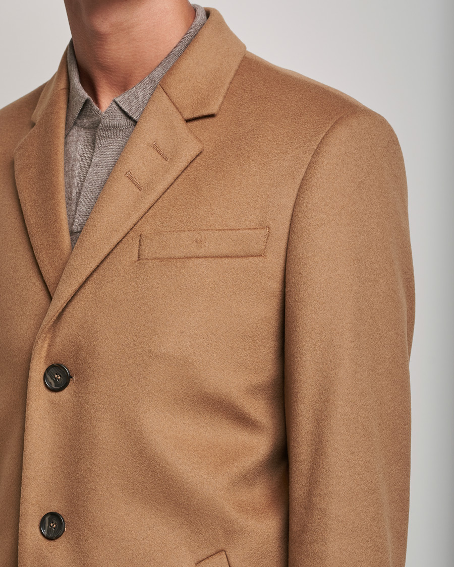 Hombres | Abrigos y chaquetas | Tiger of Sweden | Cempsey Wool Cashmere Coat Dark Honey