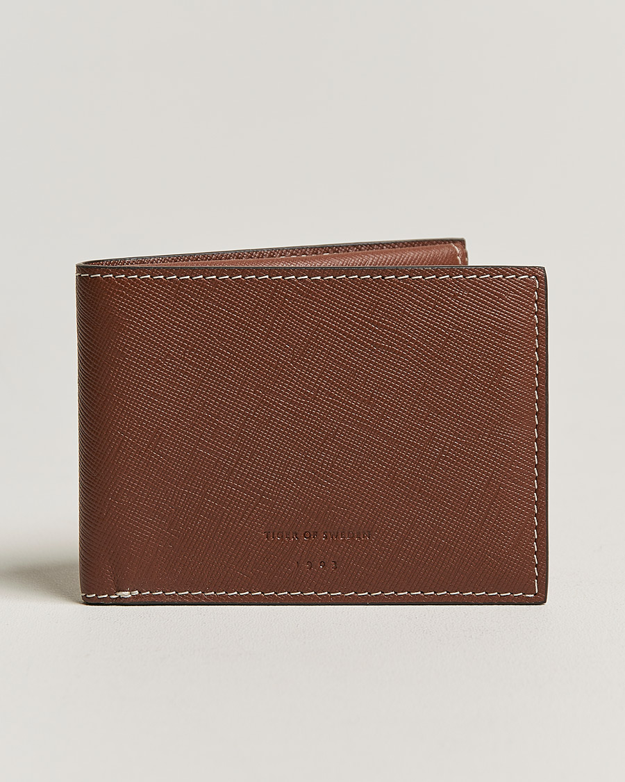 Hombres | Tiger of Sweden Wivalius Leather Card Holder Light Brown | Tiger of Sweden | Wivalius Leather Card Holder Light Brown