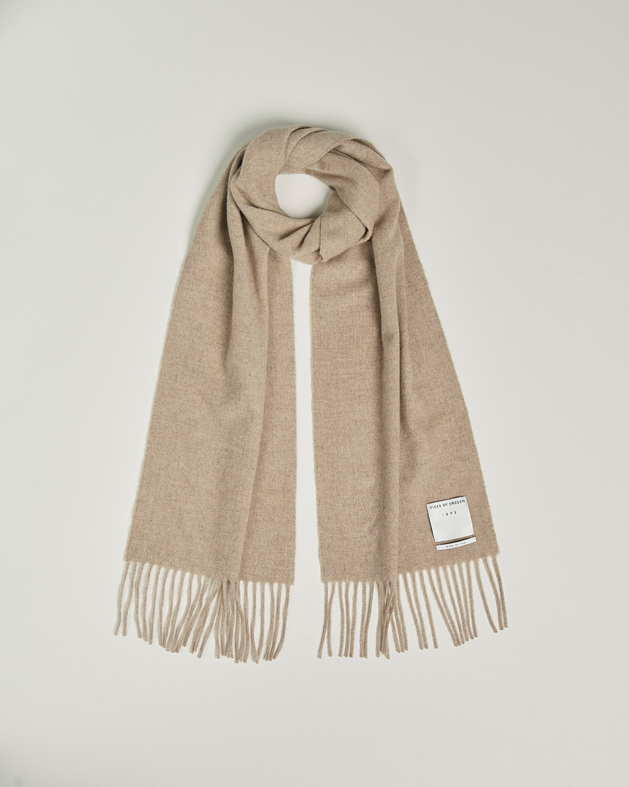 Hombres | Tiger of Sweden Sylan Wool Scarf Light Camel | Tiger of Sweden | Sylan Wool Scarf Light Camel