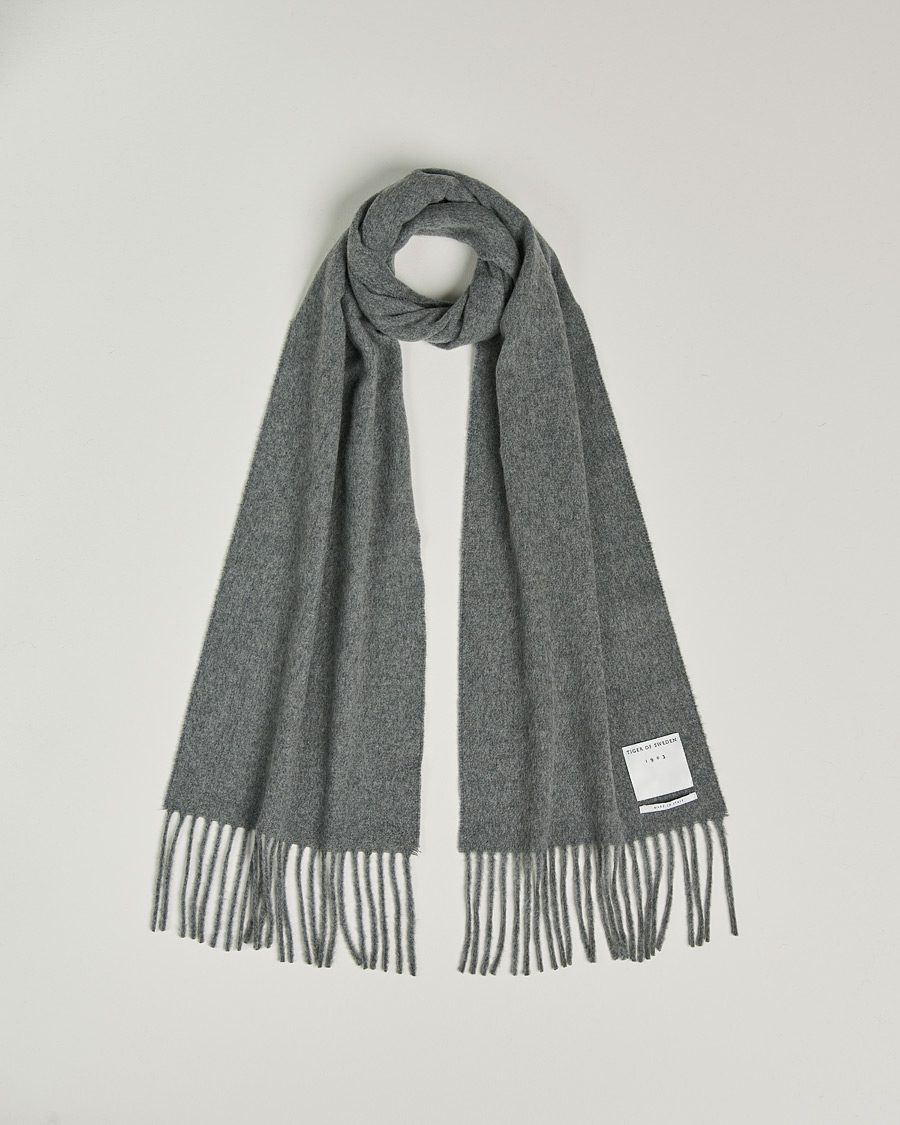 Hombres | Tiger of Sweden Sylan Wool Scarf Grey Mel | Tiger of Sweden | Sylan Wool Scarf Grey Mel