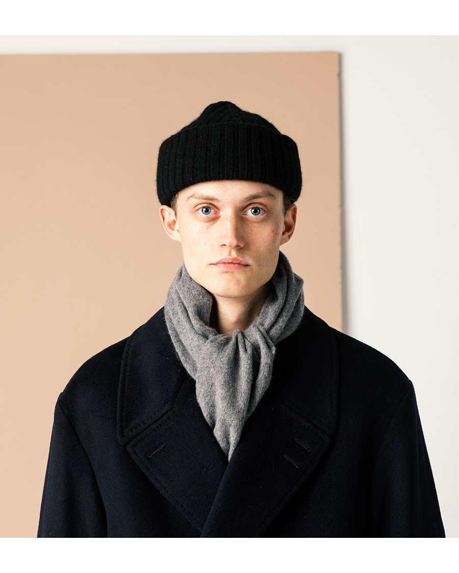 Hombres | Tiger of Sweden Sylan Wool Scarf Grey Mel | Tiger of Sweden | Sylan Wool Scarf Grey Mel