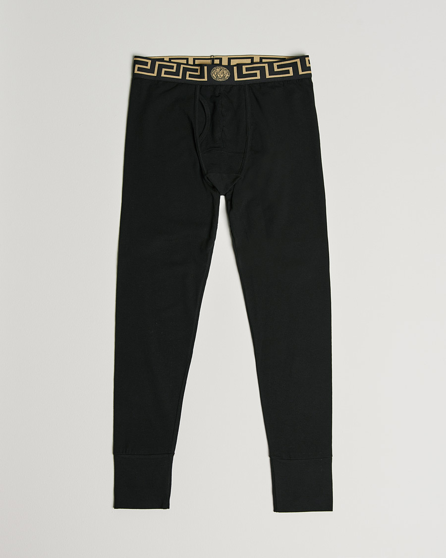 Hombres | Ropa interior y calcetines | Versace | Greca Long Johns Black