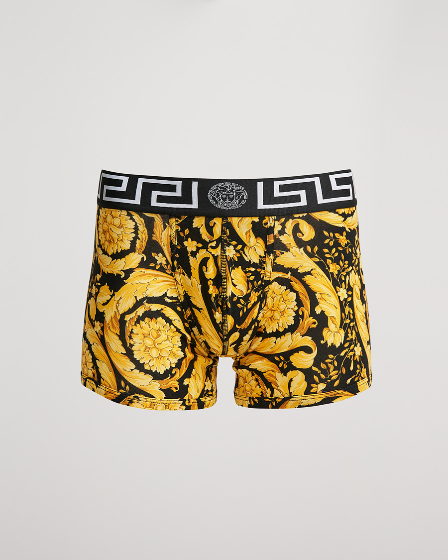 Hombres | Ropa interior y calcetines | Versace | Barocco Print Boxer Black/Gold