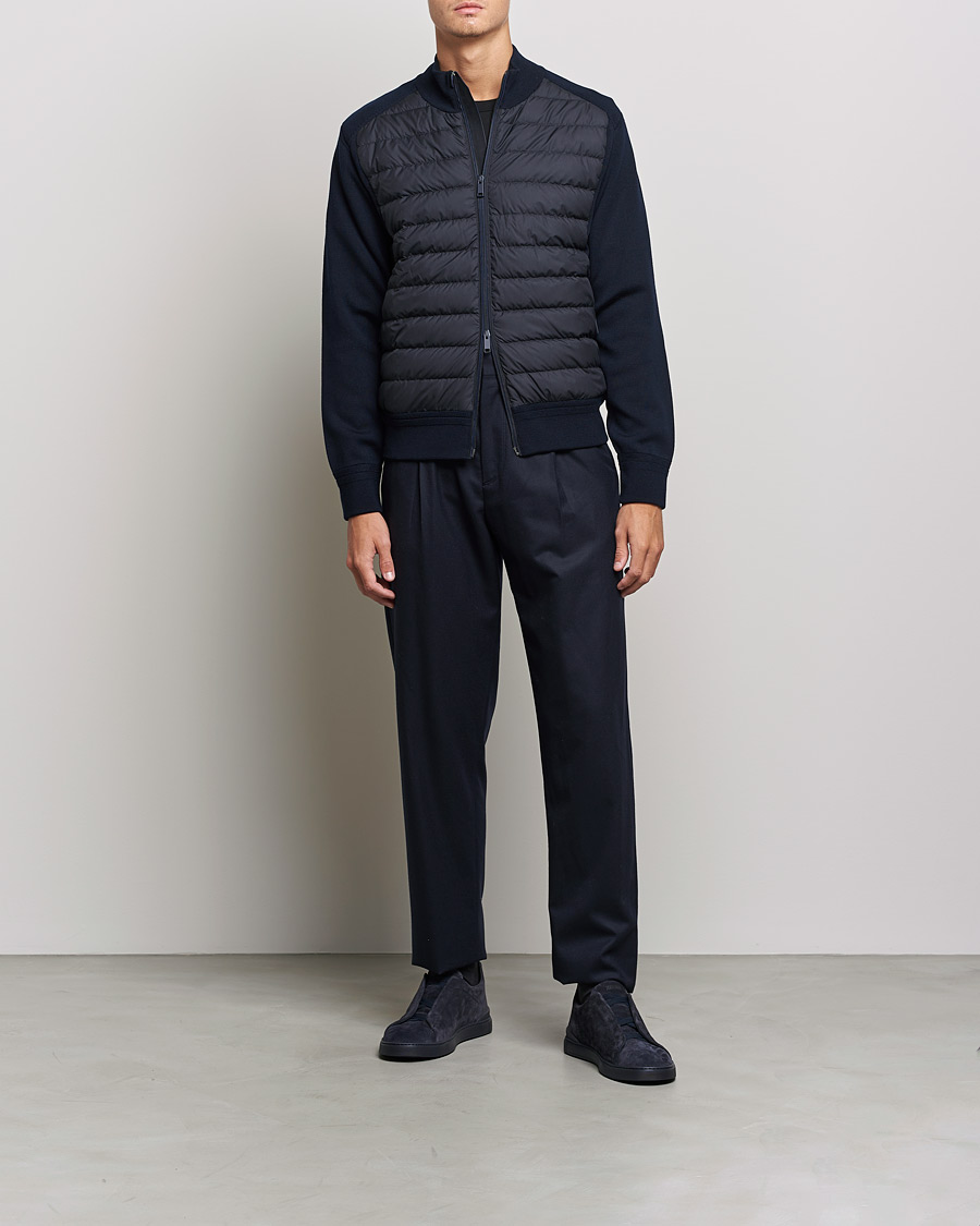 Hombres | Abrigos y chaquetas | Zegna | Padded Hybrid Jacket Navy
