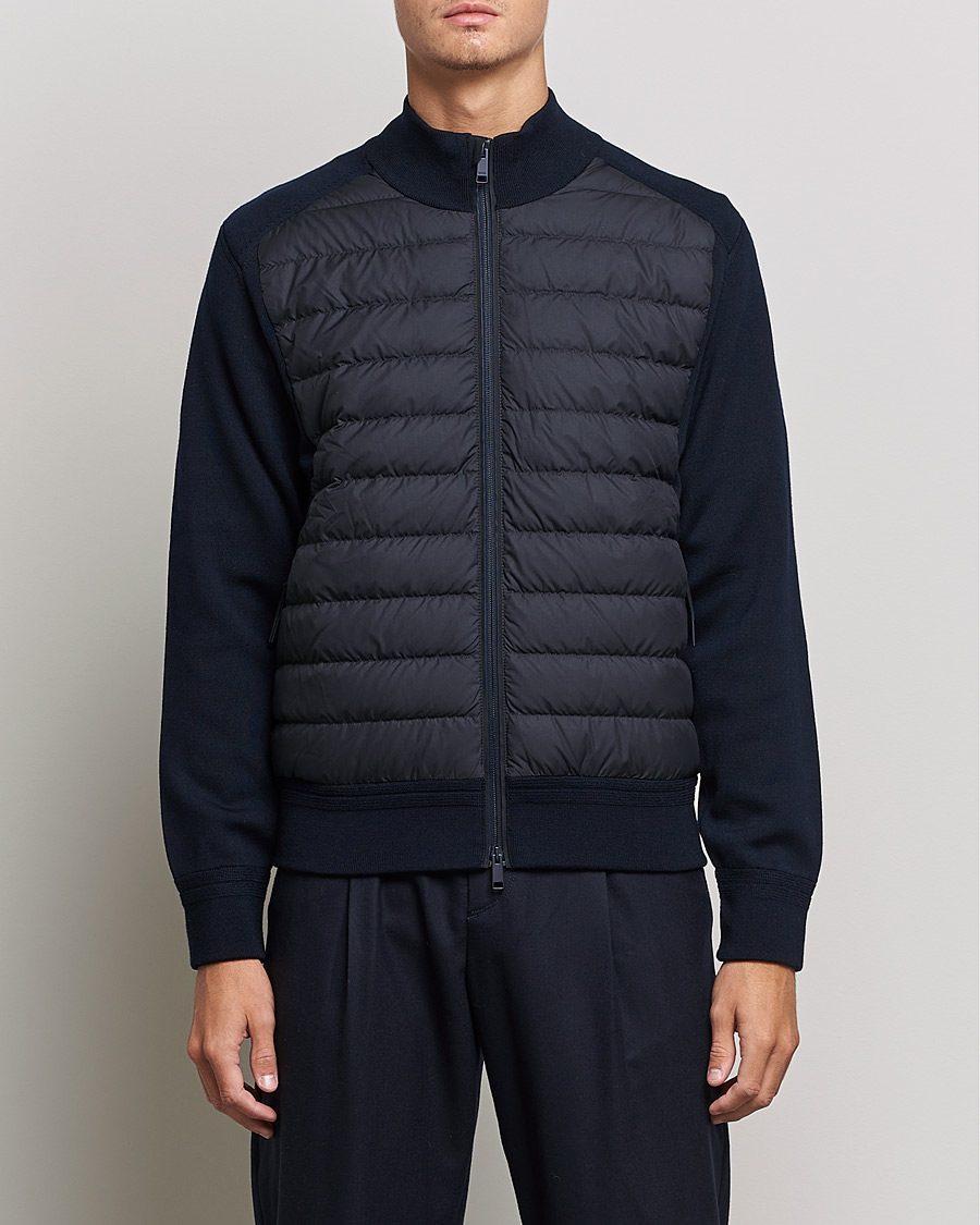 Hombres | Abrigos y chaquetas | Zegna | Padded Hybrid Jacket Navy
