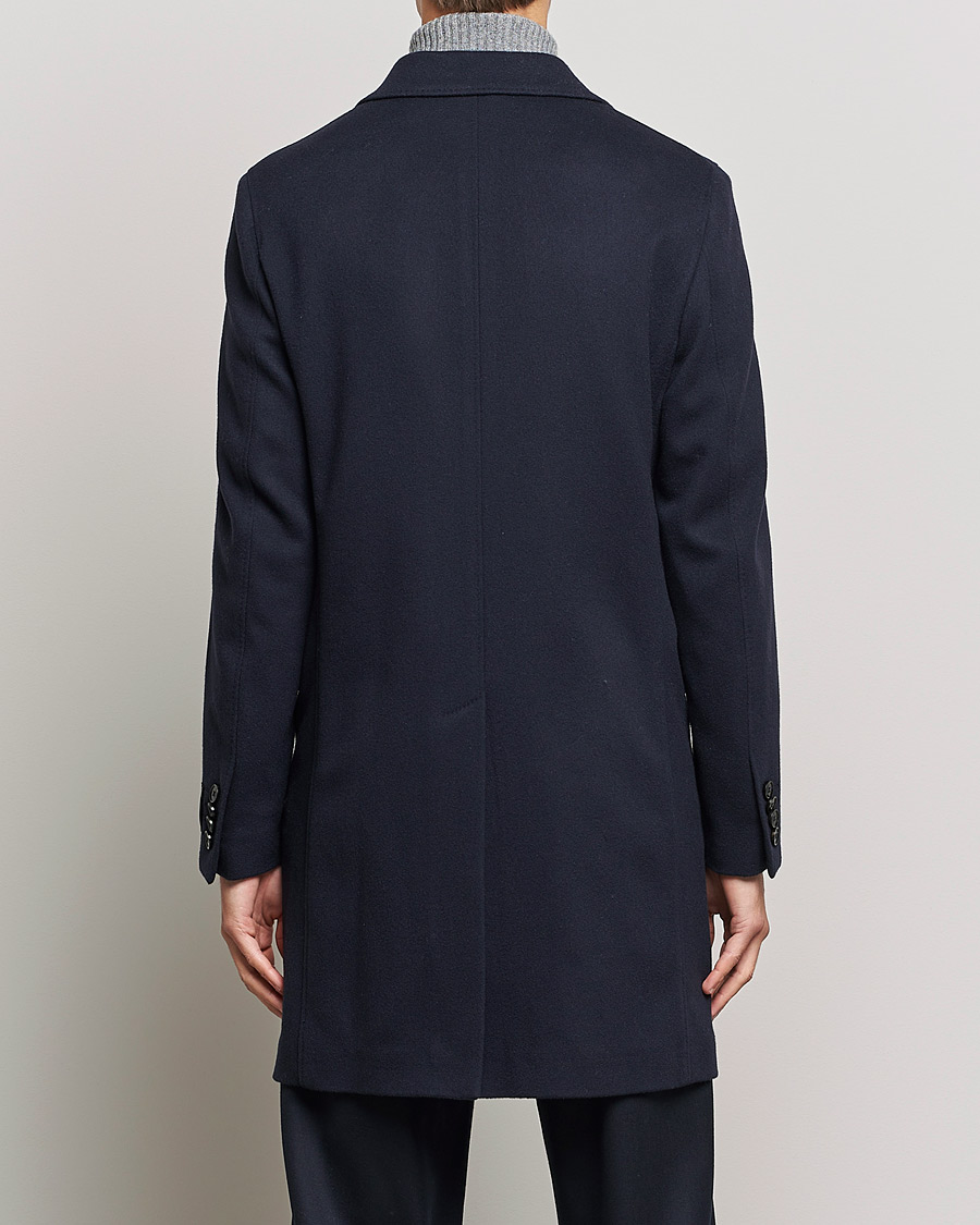 Hombres | Abrigos y chaquetas | Zegna | Double Breasted Cashmere Coat Navy