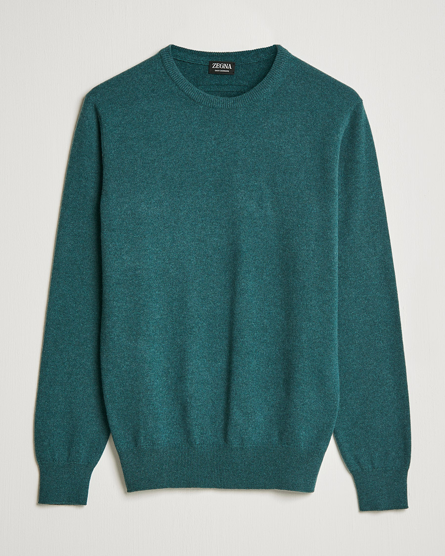 Hombres | Jerséis y prendas de punto | Zegna | Oasi Cashmere Crew Neck Teal