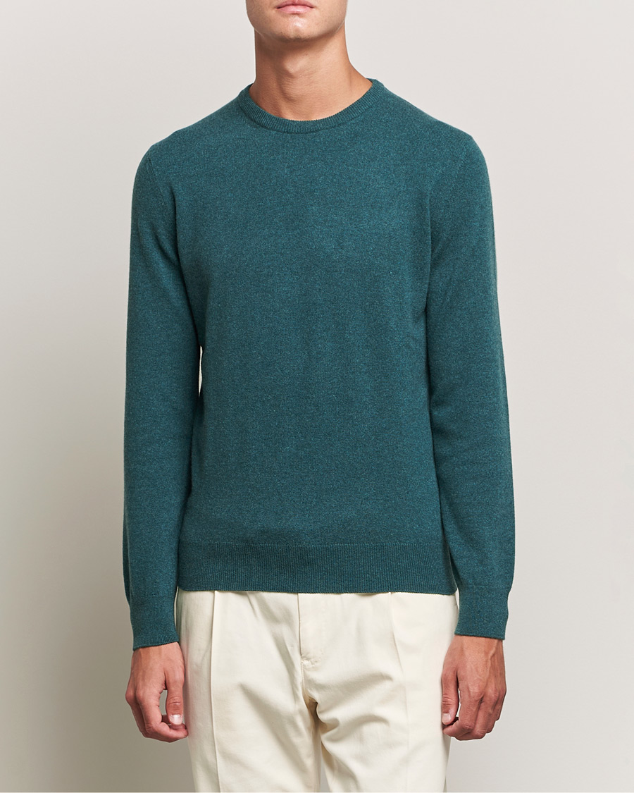 Hombres | Jerséis y prendas de punto | Zegna | Oasi Cashmere Crew Neck Teal