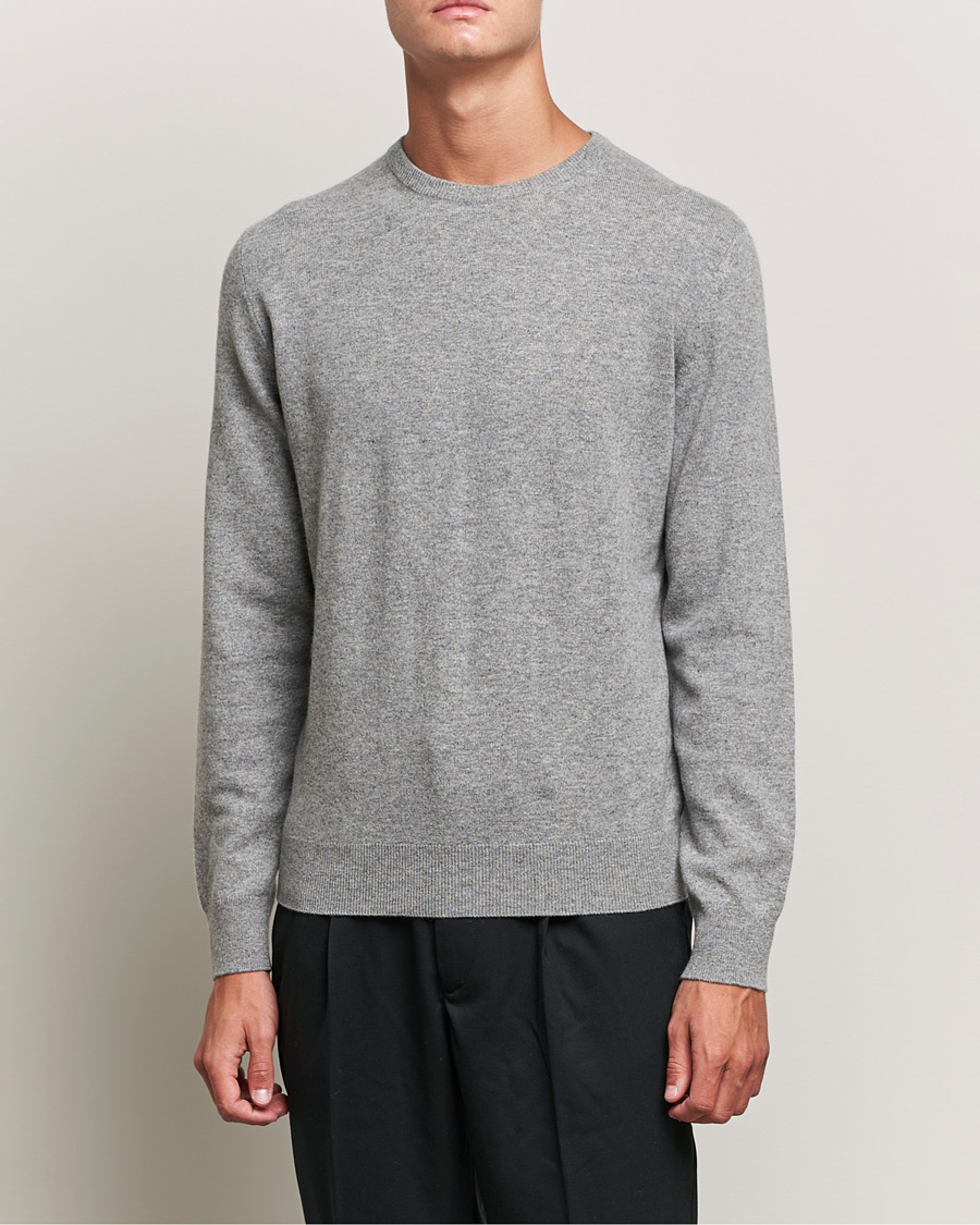 Hombres | Jerséis y prendas de punto | Zegna | Oasi Cashmere Crew Neck Grey Melange