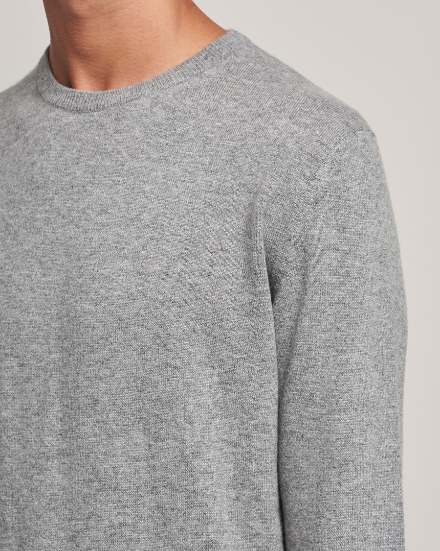 Hombres | Jerséis y prendas de punto | Zegna | Oasi Cashmere Crew Neck Grey Melange
