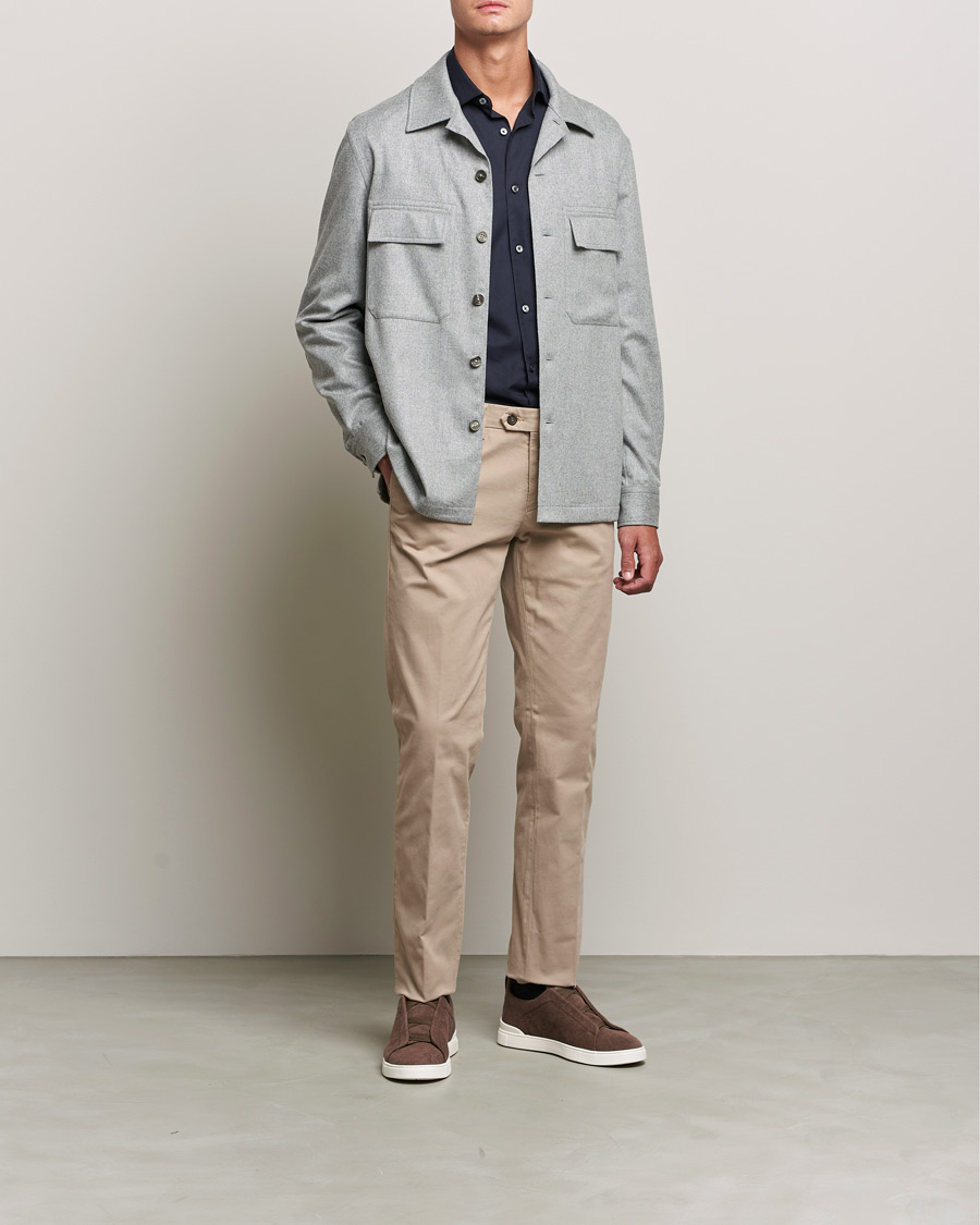 Hombres | Camisas | Zegna | Premium Cotton Shirt Navy