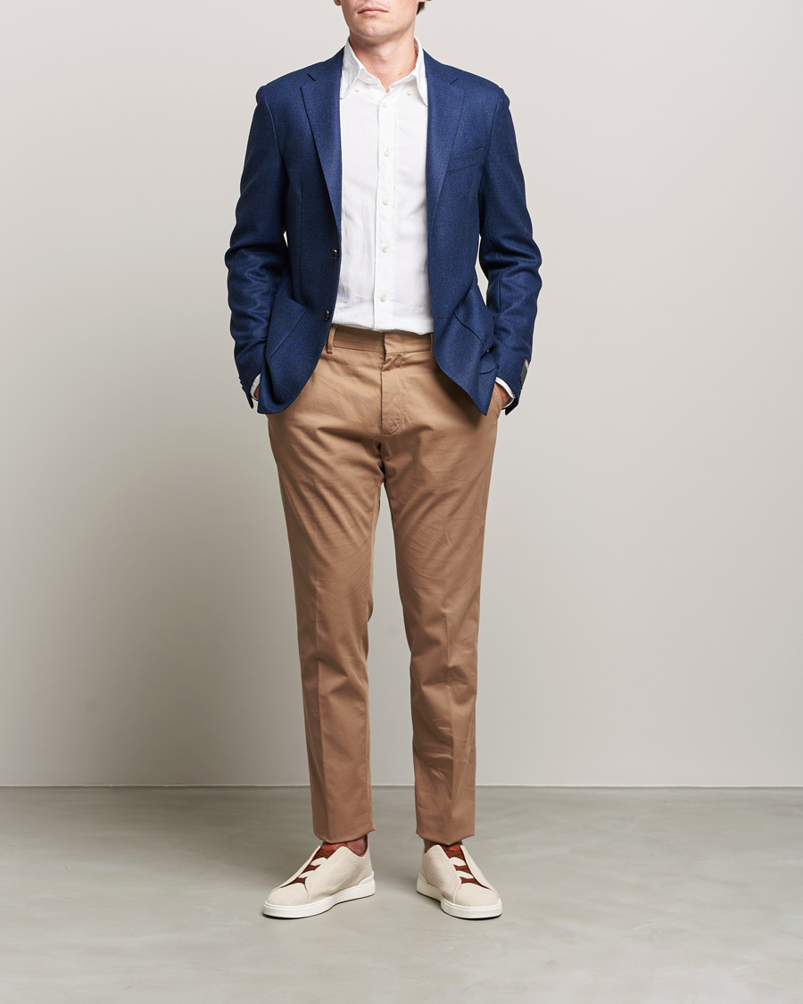Hombres | Pantalones | Zegna | Premium Cotton Chinos Beige