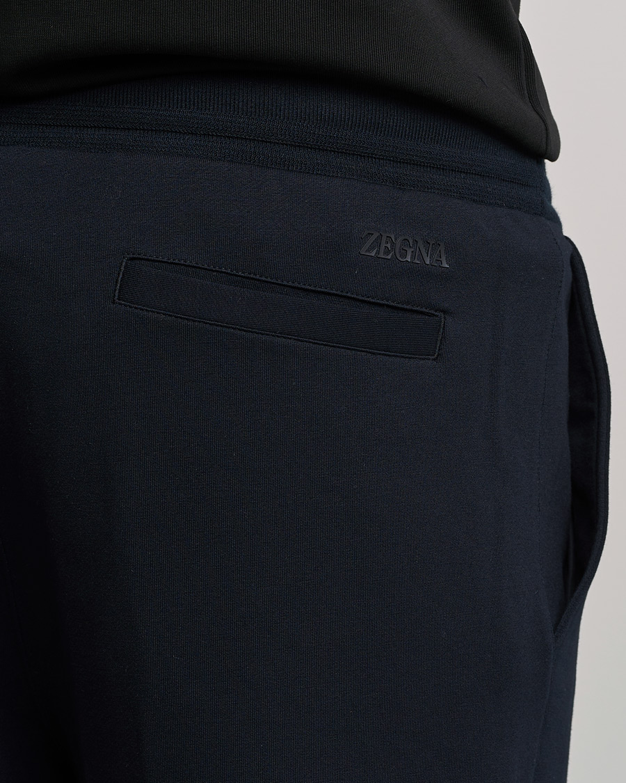 Hombres | Pantalones | Zegna | Cotton Stretch Joggers Navy