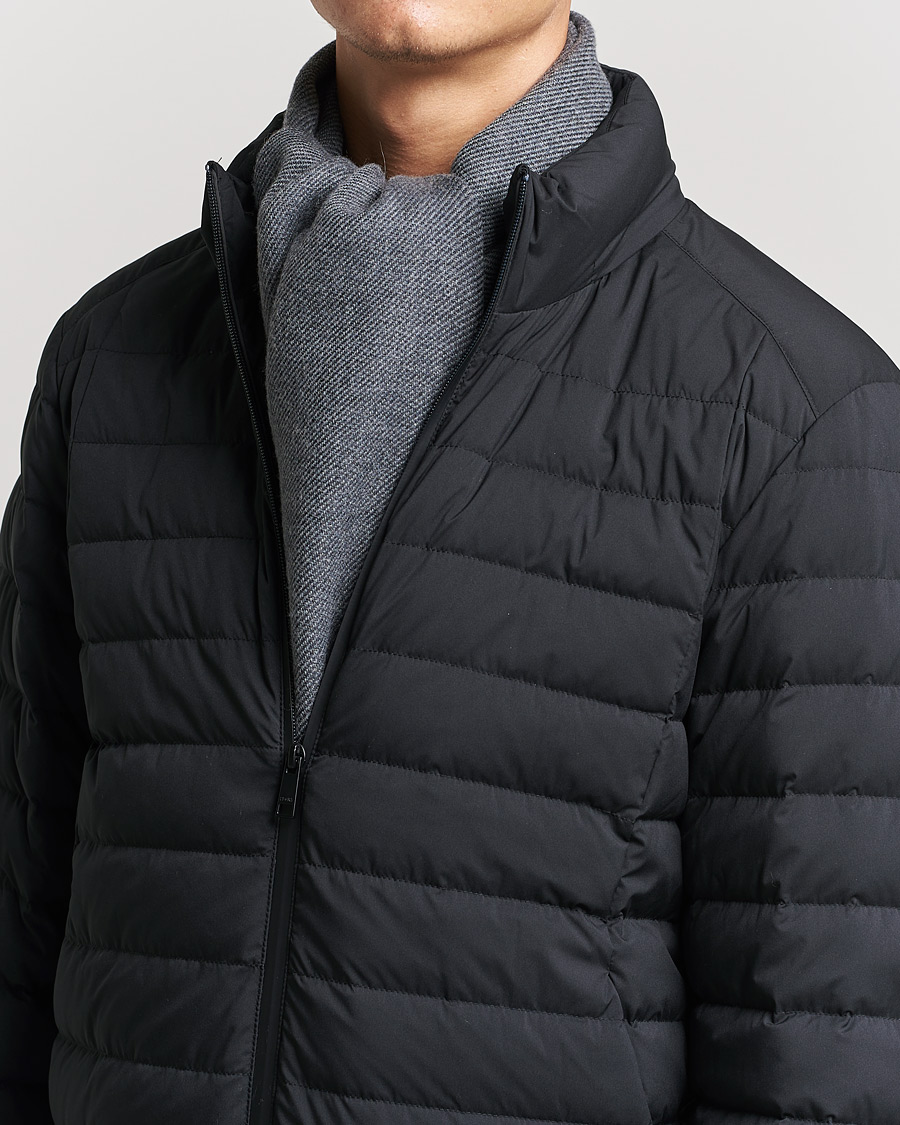 Hombres | Zegna Bicolor Wool Scarf Dark Grey | Zegna | Bicolor Wool Scarf Dark Grey