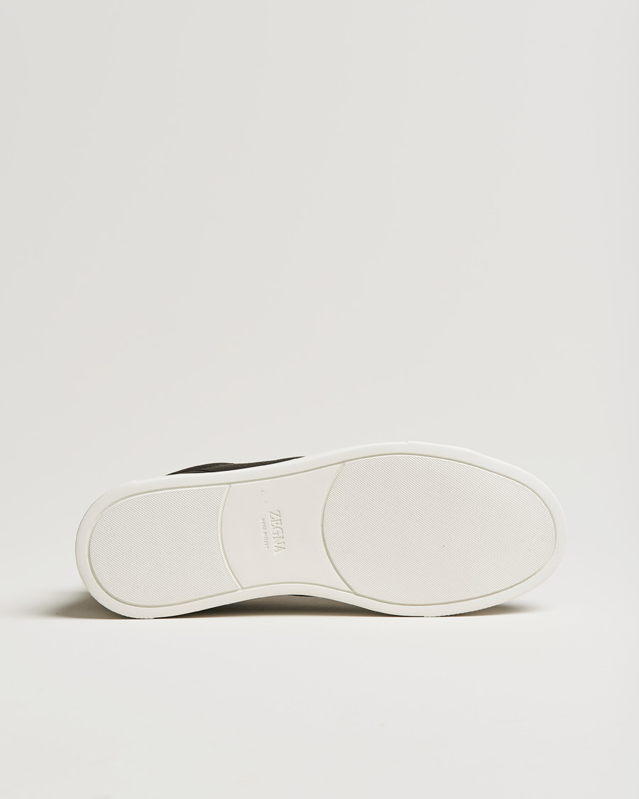 Hombres | Zegna Triple Stitch Sneaker Dark Brown Calf | Zegna | Triple Stitch Sneaker Dark Brown Calf