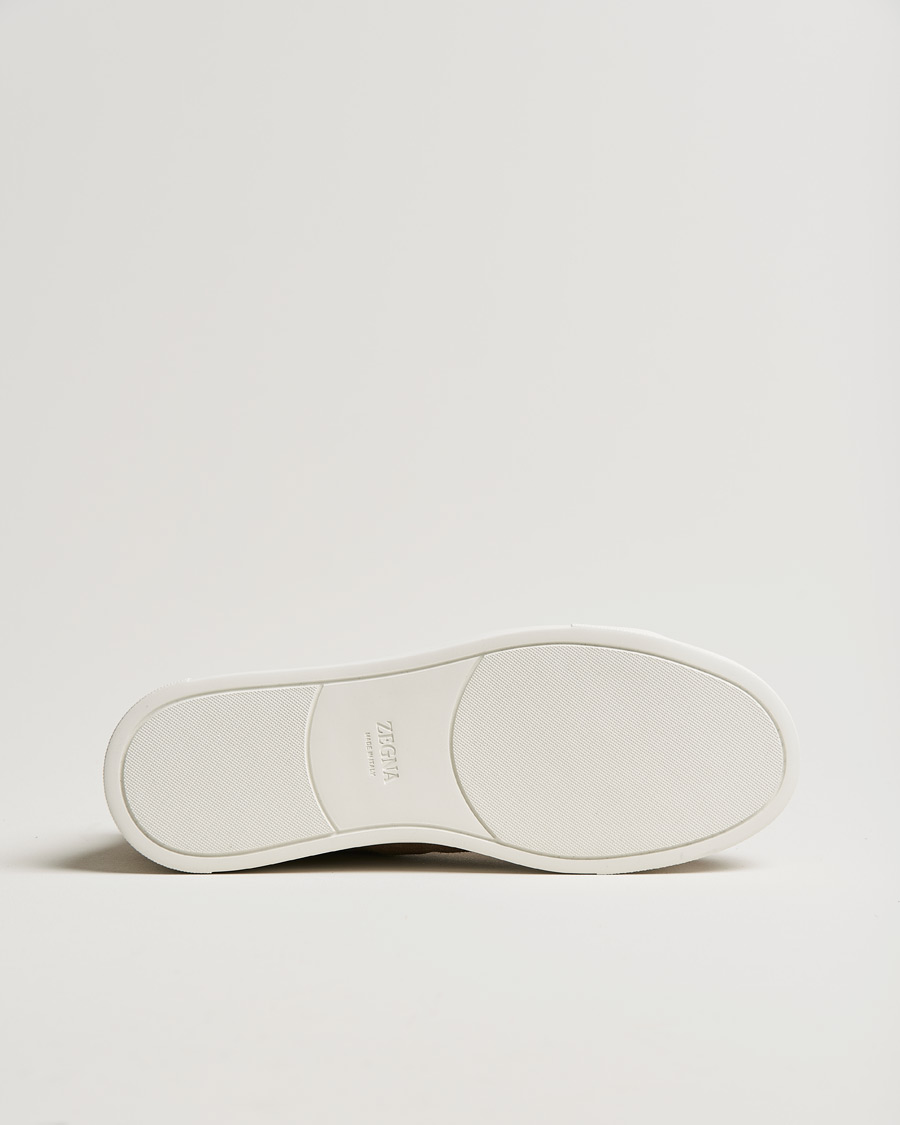 Hombres | Zegna Triple Stitch Sneakers Beige Suede | Zegna | Triple Stitch Sneakers Beige Suede