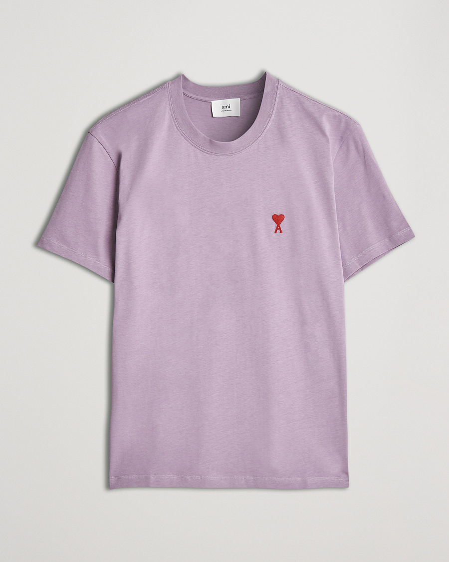 Hombres | Camisetas | AMI | Heart Logo T-Shirt Washed Purple
