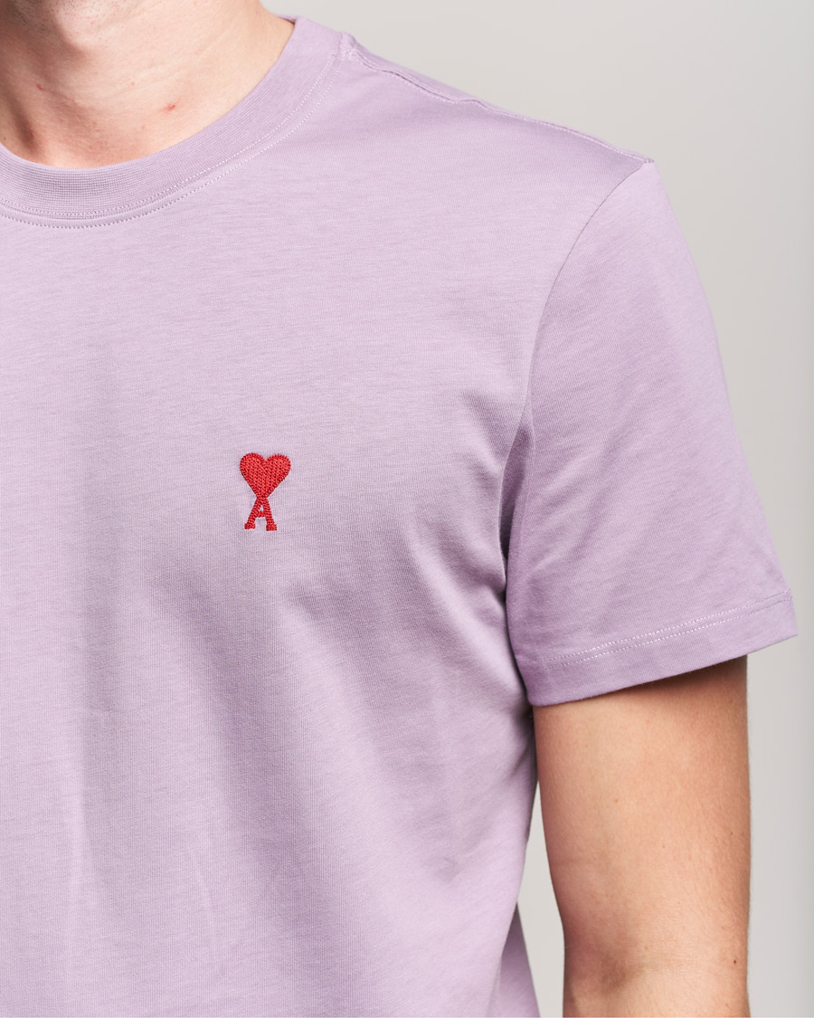 Hombres | Camisetas | AMI | Heart Logo T-Shirt Washed Purple