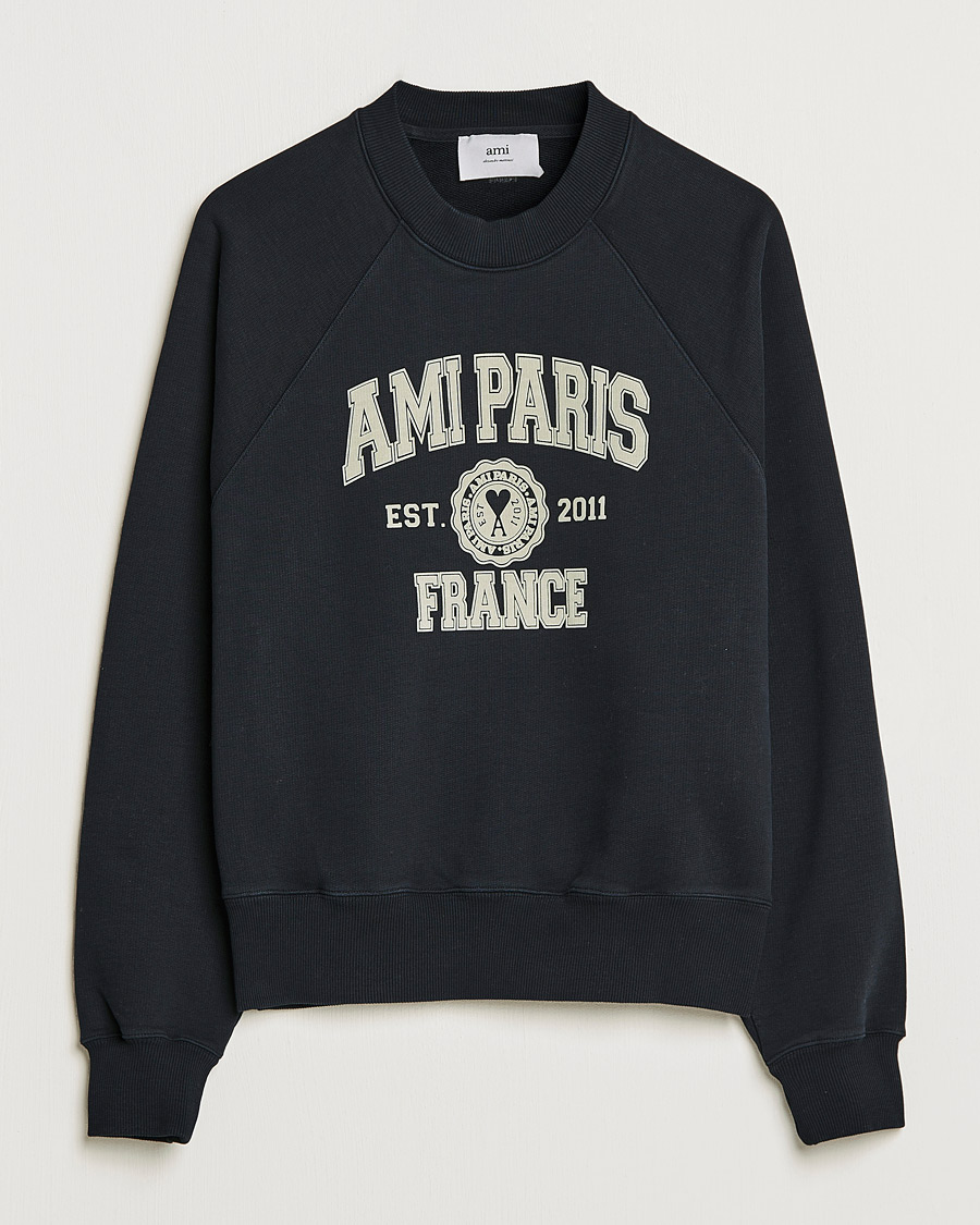 Hombres | Jerséis y prendas de punto | AMI | Paris College Sweatshirt Black