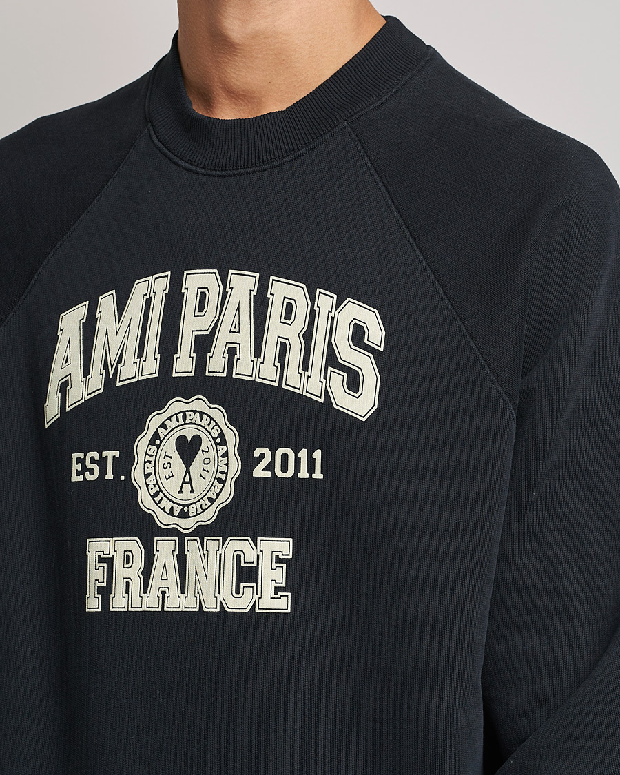 Hombres | Jerséis y prendas de punto | AMI | Paris College Sweatshirt Black