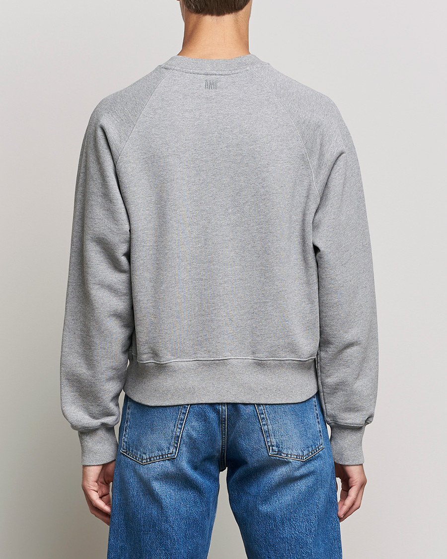 Hombres | Jerséis y prendas de punto | AMI | Paris College Sweatshirt Heather Grey