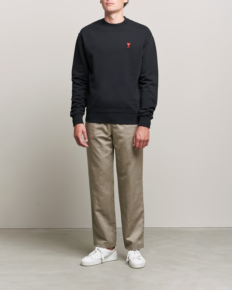 Hombres | Jerséis y prendas de punto | AMI | Heart Logo Sweatshirt Black