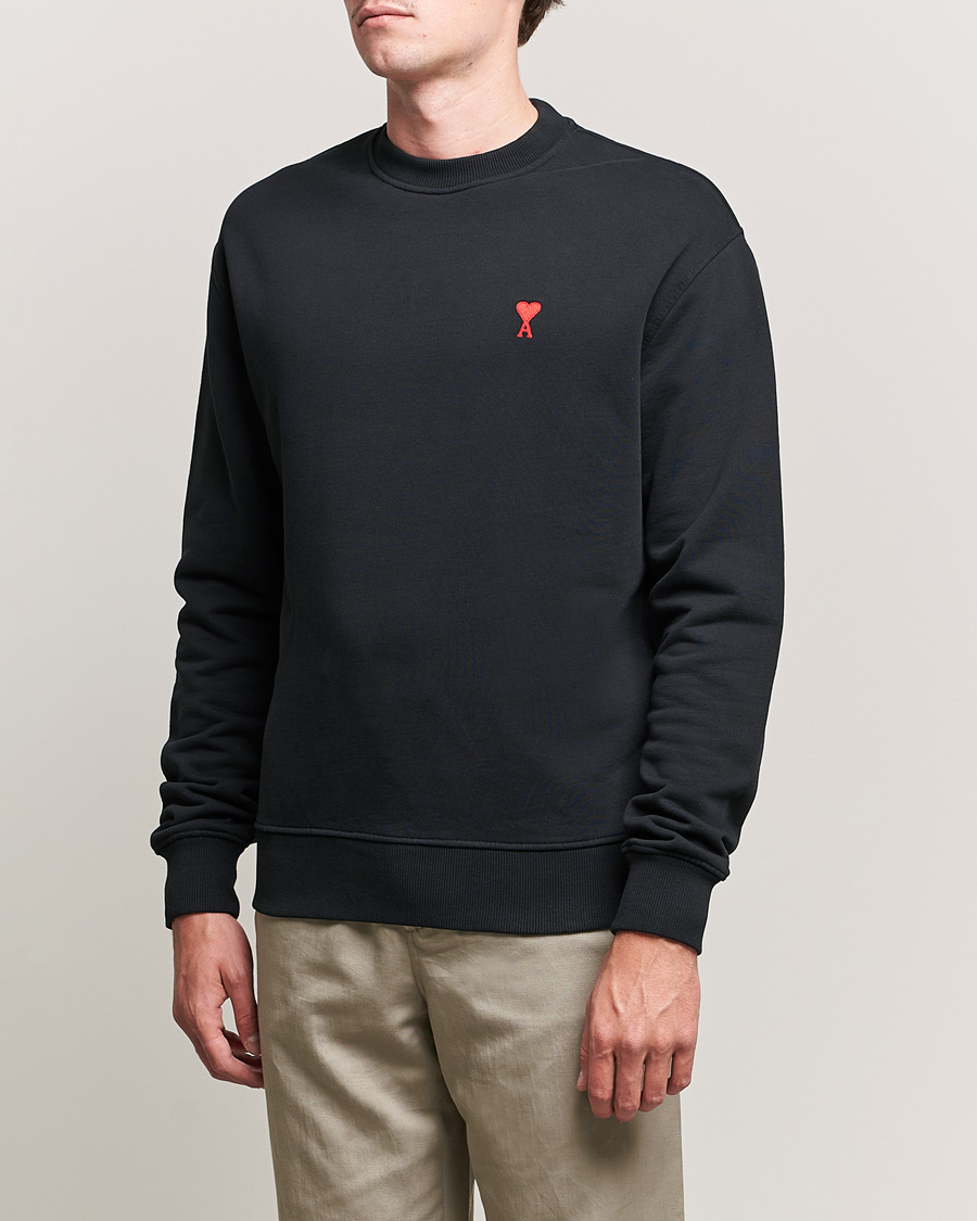 Hombres | Jerséis y prendas de punto | AMI | Heart Logo Sweatshirt Black