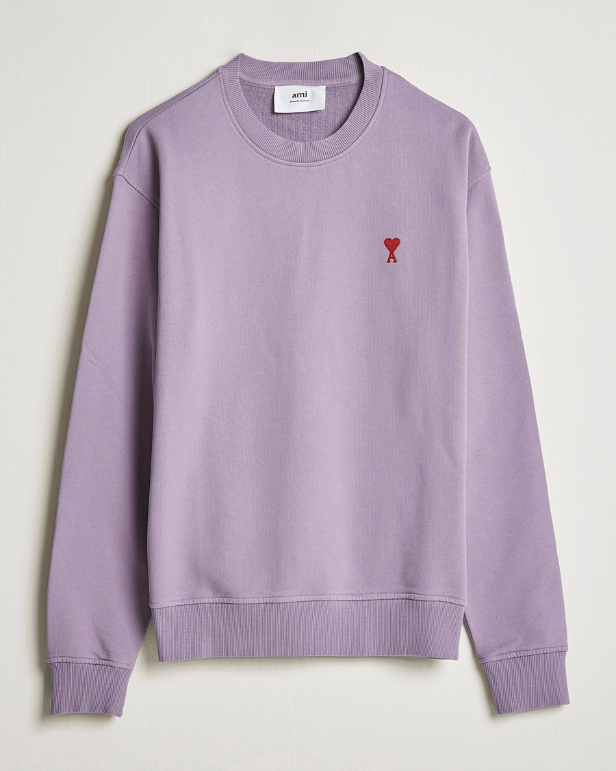 Hombres | Jerséis y prendas de punto | AMI | Heart Logo Sweatshirt Washed Purple