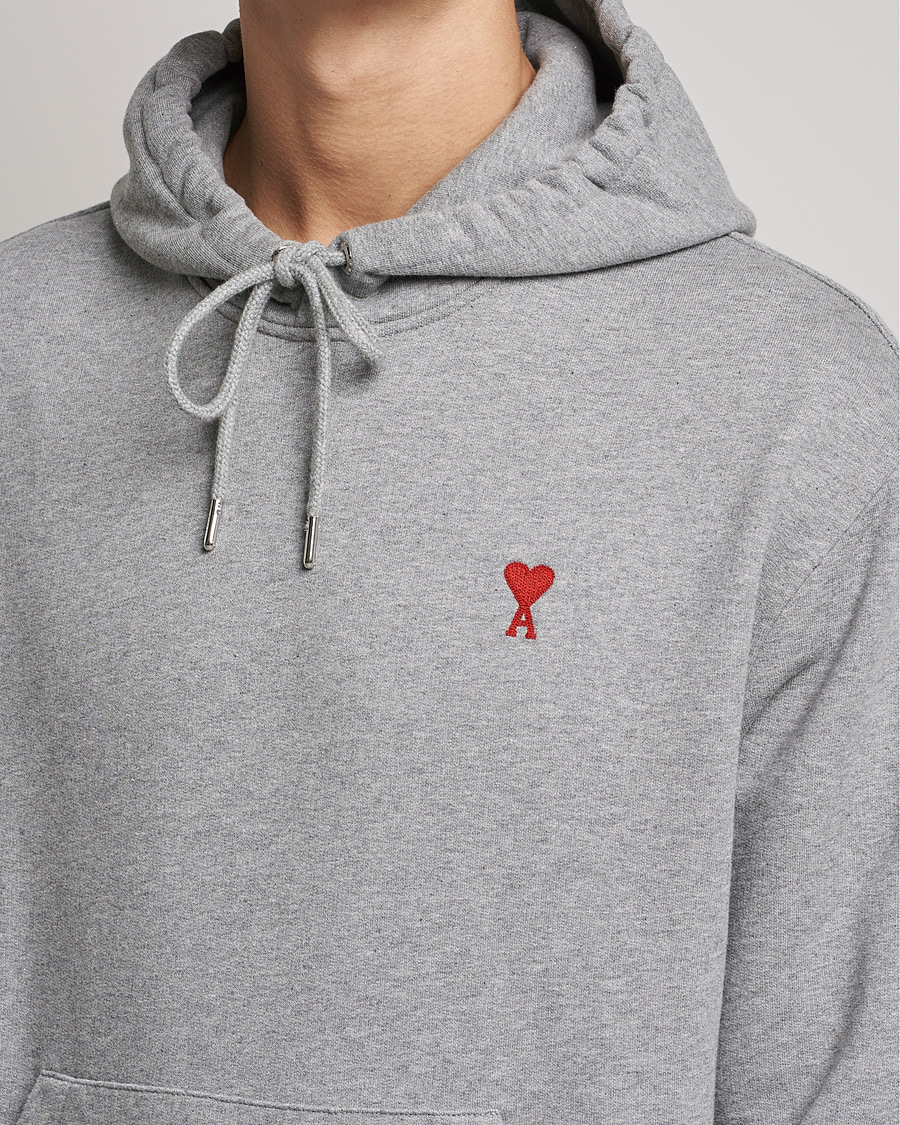 Hombres | Jerséis y prendas de punto | AMI | Heart Logo Hoodie Heather Grey