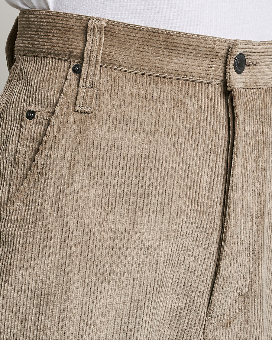 Hombres | Pantalones | AMI | Alex Corduroy Trousers Beige