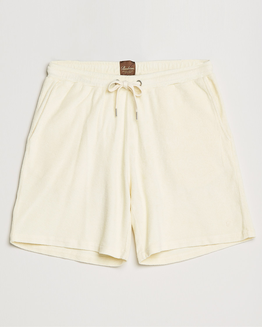Hombres | Pantalones cortos | Stenströms | Towelling Cotton Shorts Cream