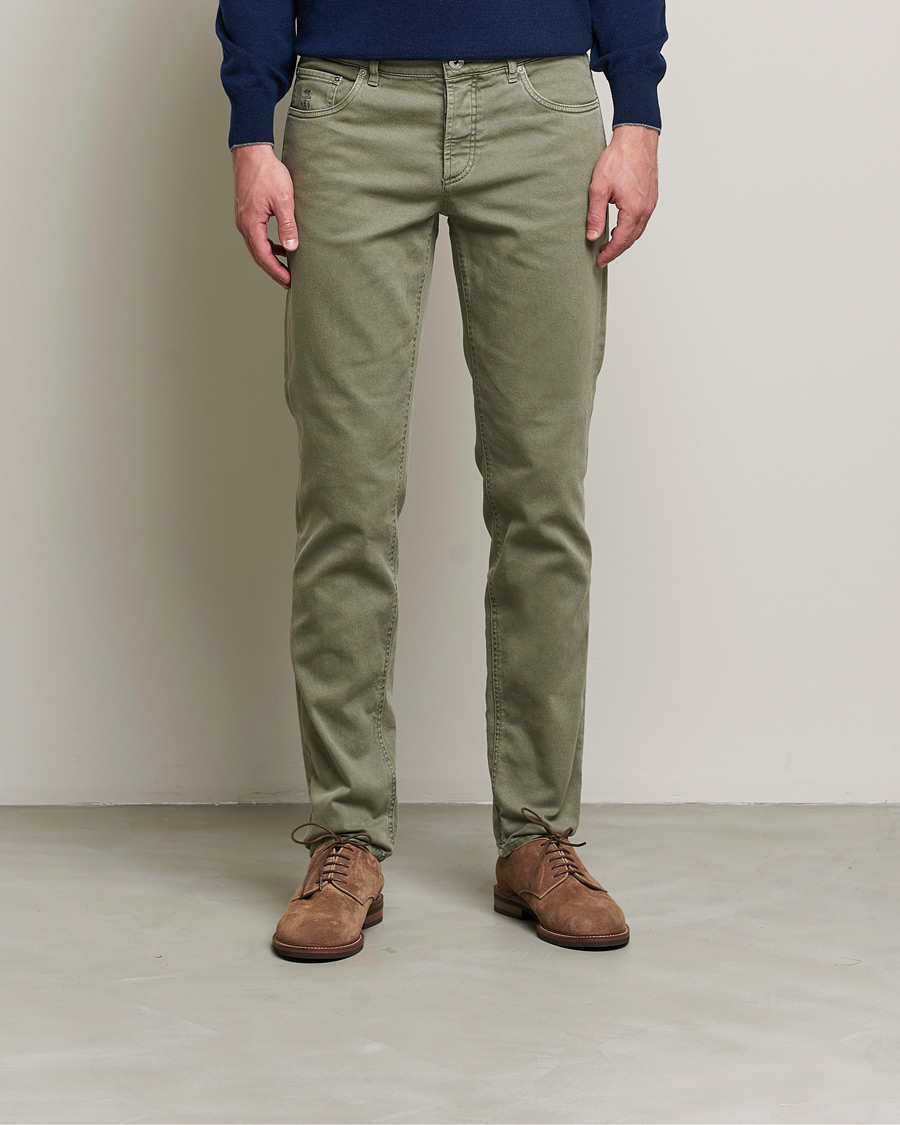 Hombres | Pantalones | Brunello Cucinelli | Slim Fit 5-Pocket Pants Military