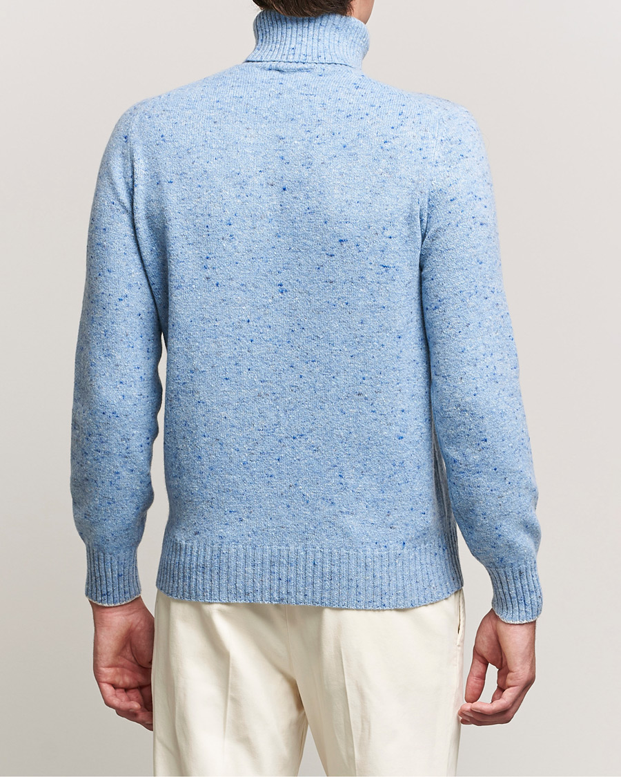 Hombres | Jerséis y prendas de punto | Brunello Cucinelli | Cashmere Blend Rollneck Light Blue