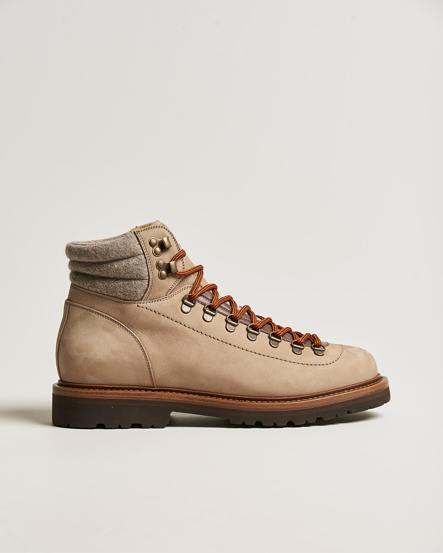 Hombres | Brunello Cucinelli Hiking Boot Stone Suede | Brunello Cucinelli | Hiking Boot Stone Suede