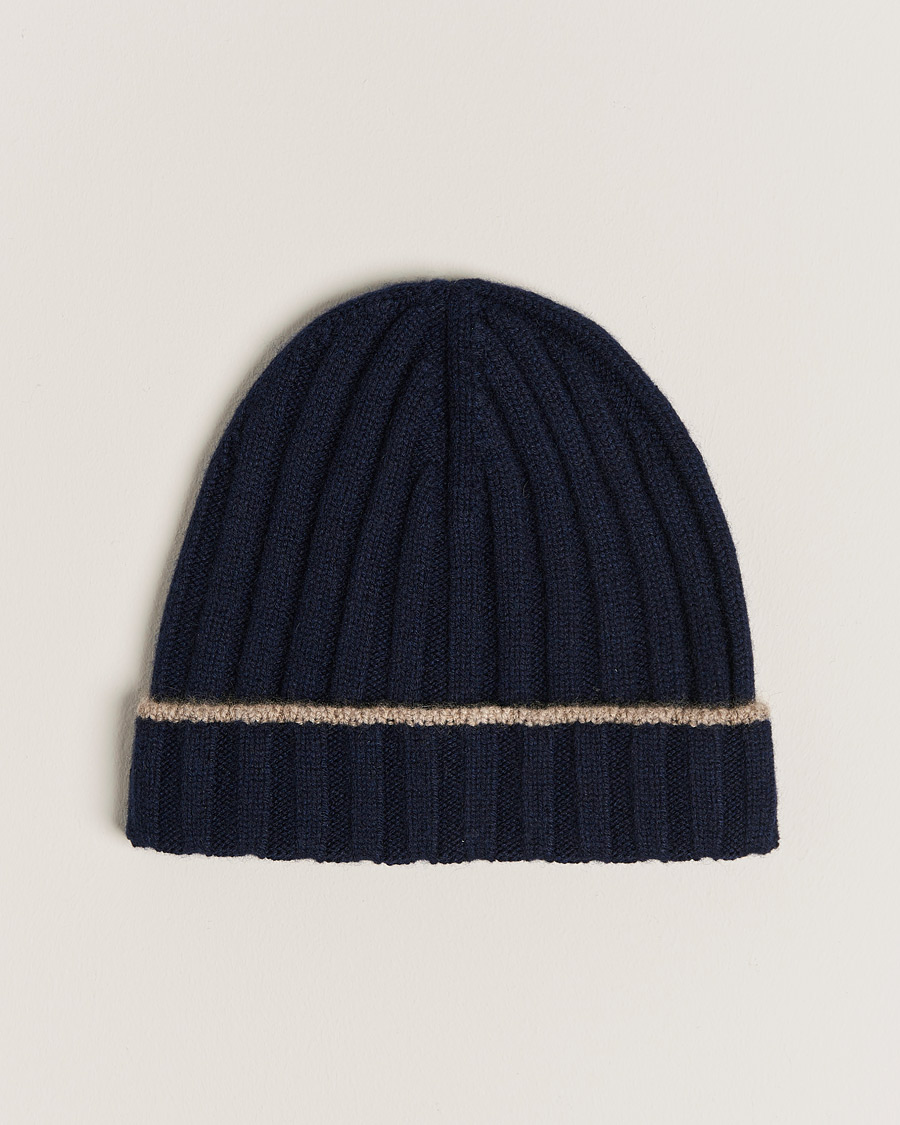 Hombres | Brunello Cucinelli Cashmere Beanie Navy | Brunello Cucinelli | Cashmere Beanie Navy