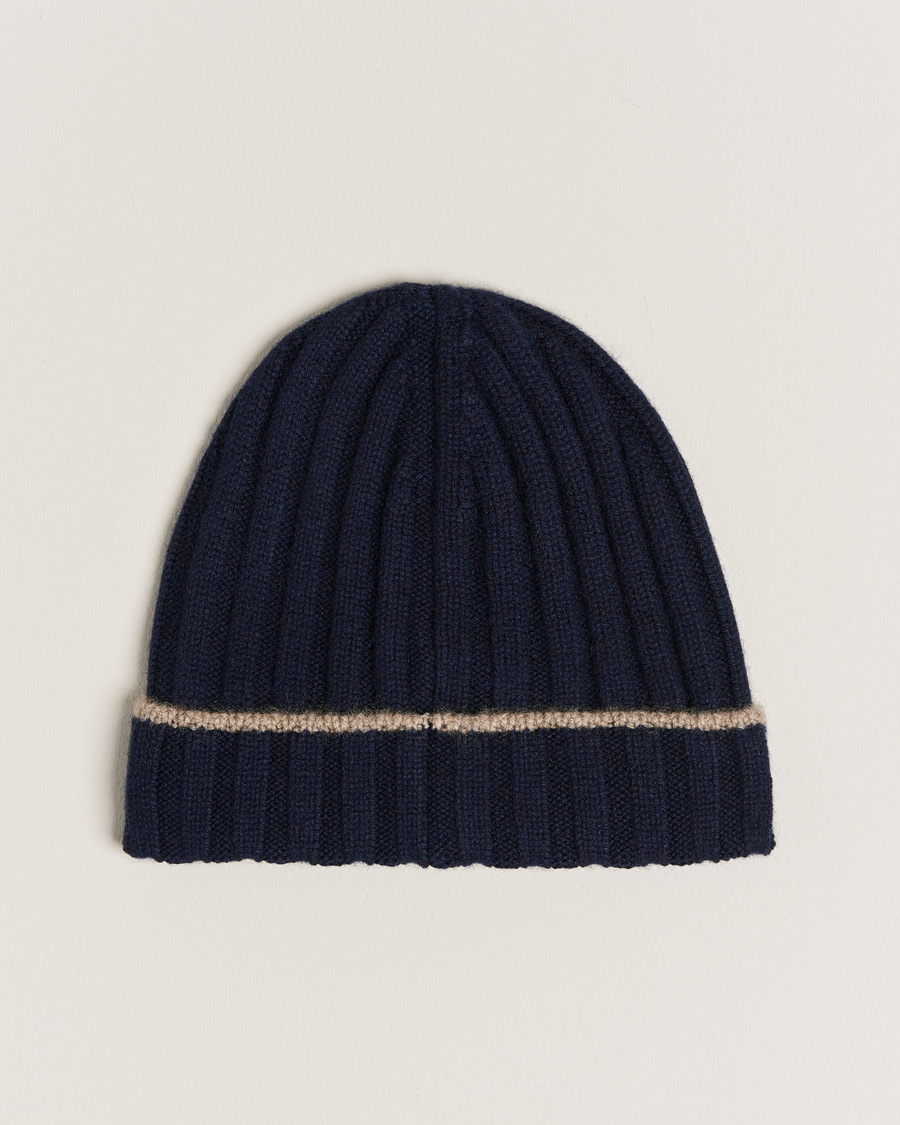 Hombres | Brunello Cucinelli Cashmere Beanie Navy | Brunello Cucinelli | Cashmere Beanie Navy