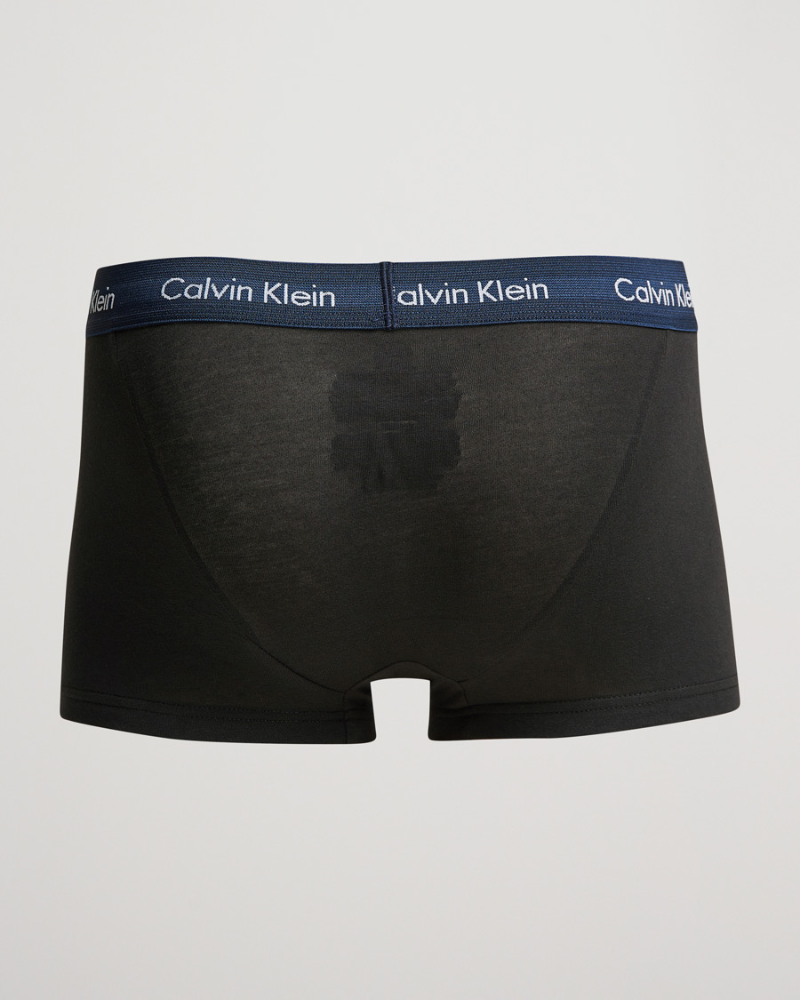 Hombres | Ropa interior y calcetines | Calvin Klein | Cotton Stretch 3-Pack Low Rise Trunk Black