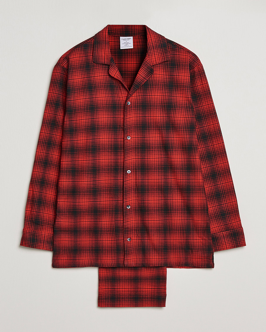 Hombres | Pijamas y batas | Calvin Klein | Cotton Checked Pyajama Set Red/Black