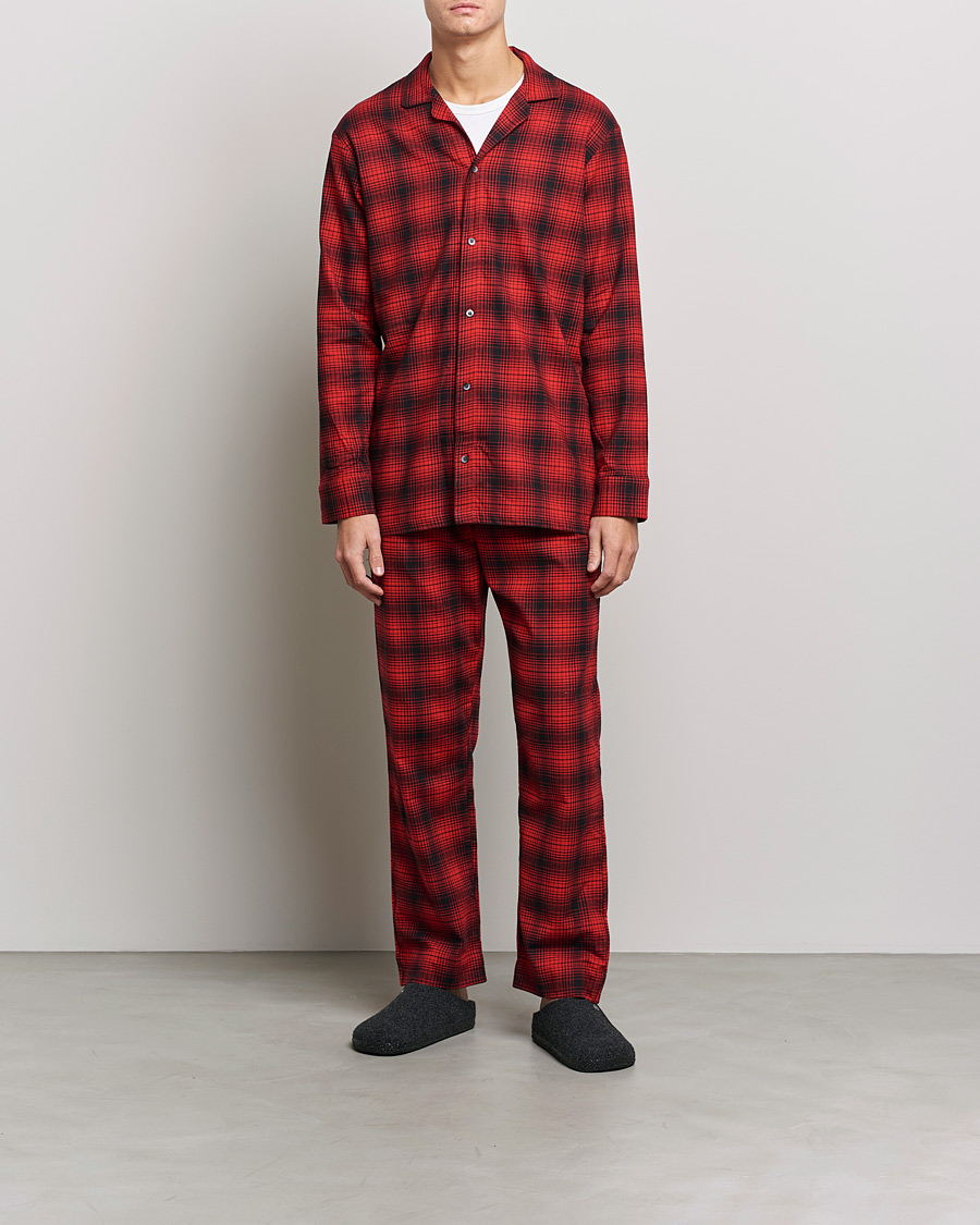 Hombres | Pijamas y batas | Calvin Klein | Cotton Checked Pyajama Set Red/Black