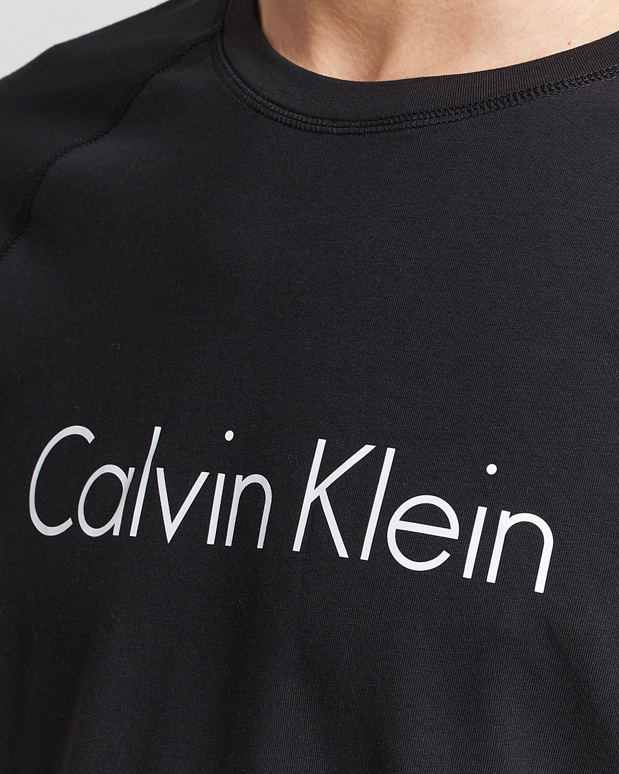 Hombres | Pijamas y batas | Calvin Klein | Logo Long Sleeve Pyjama Set Black/White
