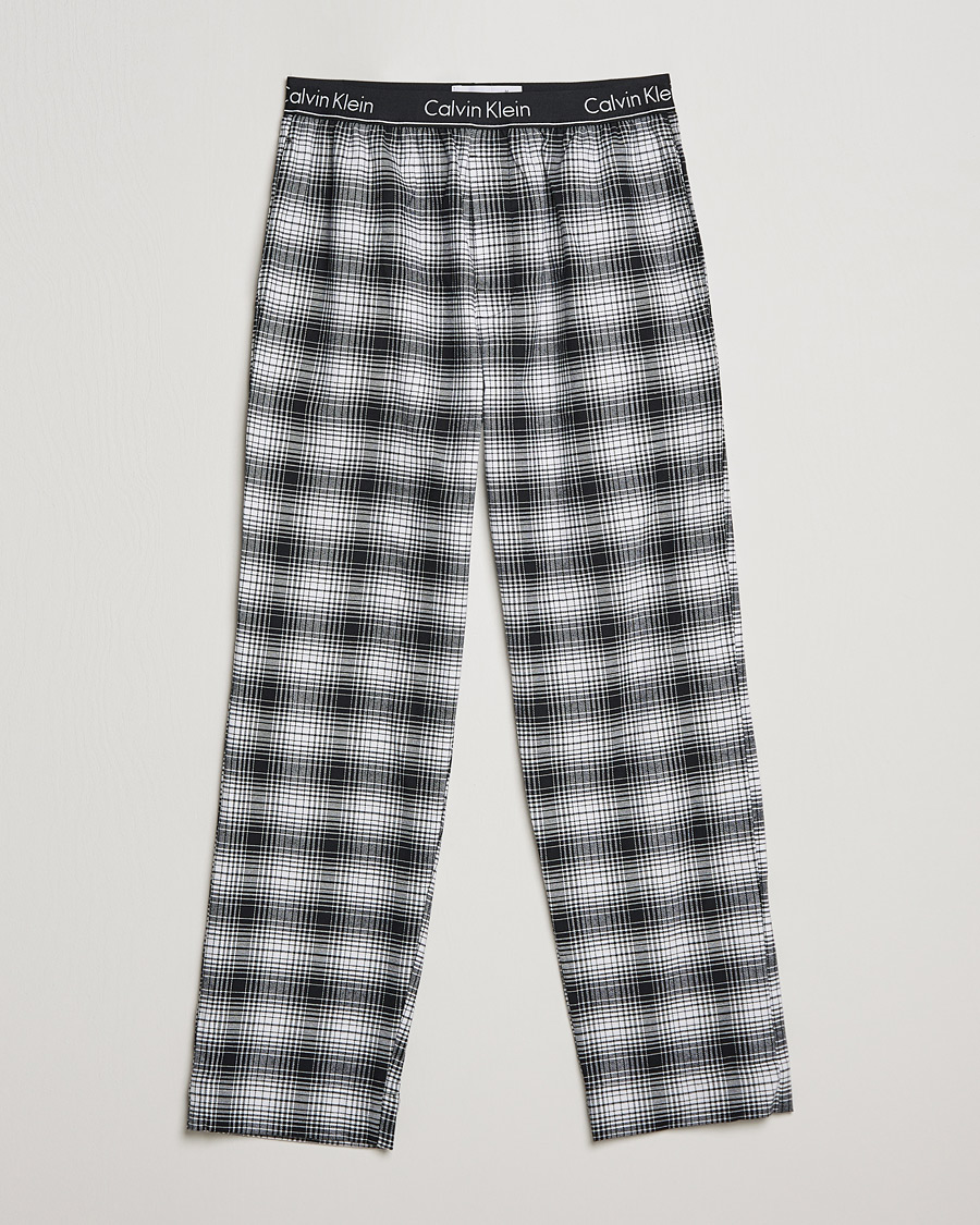 Hombres | Pijamas y batas | Calvin Klein | Brushed Cotton Checked Pyjama Pants Black/White