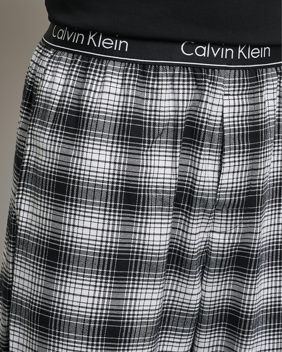 Hombres | Pijamas y batas | Calvin Klein | Brushed Cotton Checked Pyjama Pants Black/White