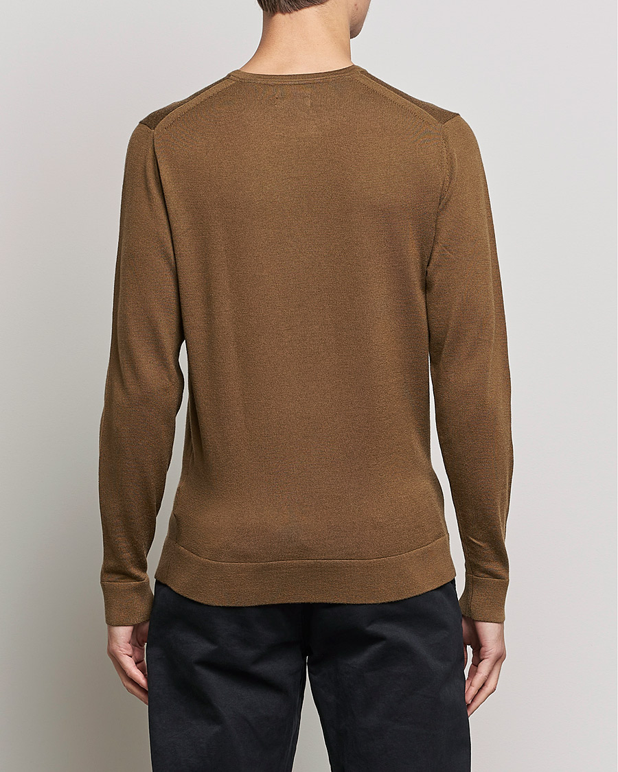 Hombres | Jerséis y prendas de punto | Calvin Klein | Superior Wool Crew Neck Sweater Chester Brown