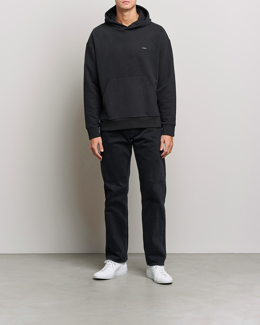 Hombres | Jerséis y prendas de punto | Calvin Klein | Cotton Comfort Hoodie Black